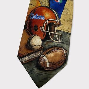 Florida Gators Football Novelty Silk Tie‎